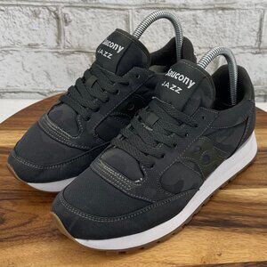 Saucony Jazz Low S60445-5 Womens Sz. 7.5 Gray Camo Running Shoes Sneakers